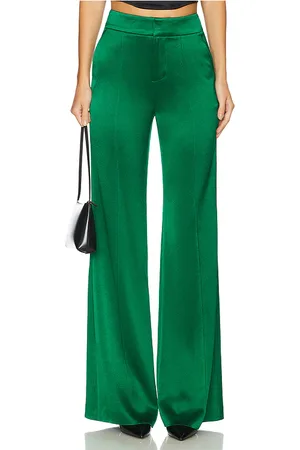 ALICE+OLIVIA Pantalón dylan en color verde talla 0 en - Green. Talla 0 (también en 2, 6).