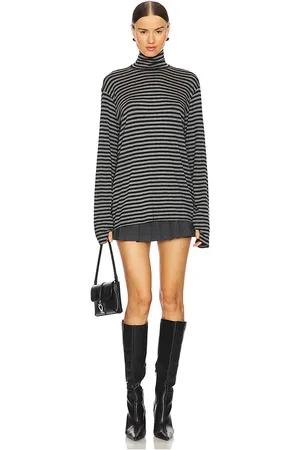 Norma Kamali Long sleeve turtleneck easy fit top en color negro talla M en - Black. Talla M (también en S, XL, XS, XXS).