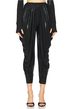 Norma Kamali Pantalón waterfall en color talla L en - Black. Talla L (también en XS).