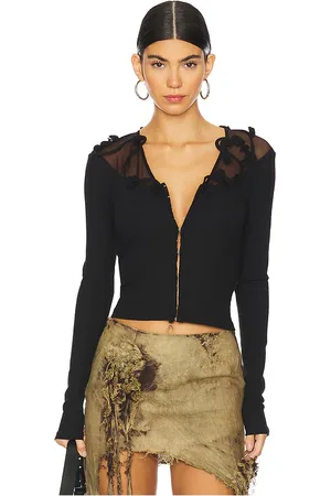 Marrknull Cárdigan flowers en color talla L en - Black. Talla L (también en S).