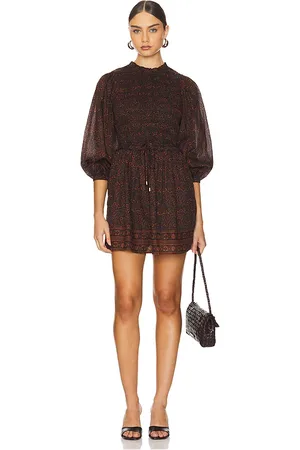 Cleobella Vestido randi en color marrón talla L en - Brown. Talla L (también en M, S, XS).