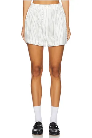 Free People X we the free day to day striped boxer en ivory combo en color ivory talla L en - Ivory. Talla L (también