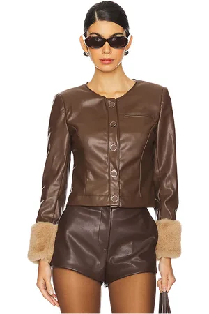 Central Park West Chaqueta con puños de piel en color marrón talla S en - Brown. Talla S (también en XL, XS).