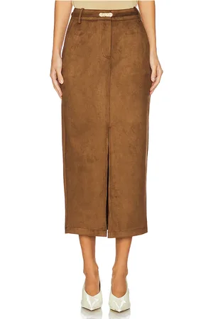 Generation Love Falda midi medina en color bronce talla 2 en - Tan. Talla 2 (también en 6).