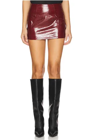 superdown Falda ethel en color burgundy talla L en - Burgundy. Talla L (también en M, S, XS).
