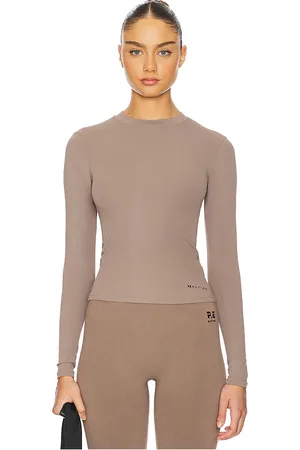 P.E Nation Foundation long sleeve top en color marrón talla M en - Brown. Talla M (también en S, XS).