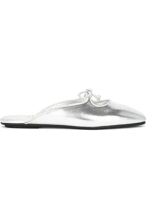 Jeffrey Campbell Pantunfla elaine en color plateado metálico talla 10 en - Metallic Silver. Talla 10 (también en 7).