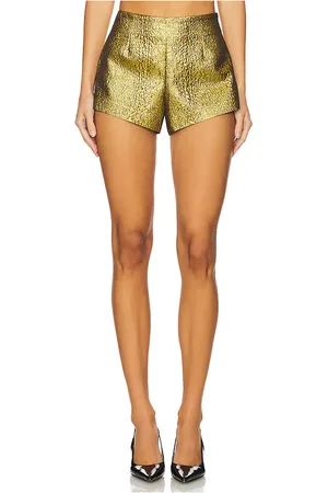 SIMON MILLER Fleur metalllic shorts en color oro metálico talla 0 en - Metallic Gold. Talla 0 (también en 2).