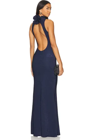 Delfi Maxivestido mabel en color talla L en - Navy. Talla L (también en M).