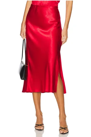 Rails Falda midi maya en color rojo talla L en - Red. Talla L (también en M, S, XL, XS).