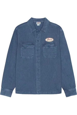 Guess Camisa en color azul talla L en - Blue. Talla L (también en S).