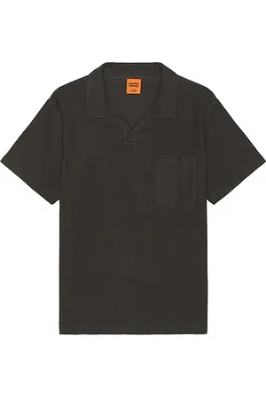 Rhythm Vintage terry polo en color negro talla L en - Black. Talla L (también en M, S).