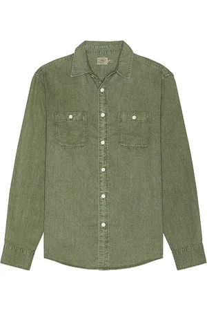 Faherty Camisa the tried and true en color verde talla L en - Green. Talla L (también en S).