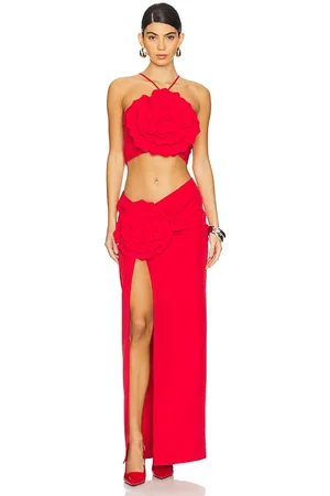 Lovers And Friends Vestido largo artemis en color talla L en - Red. Talla L (también en M, XS).
