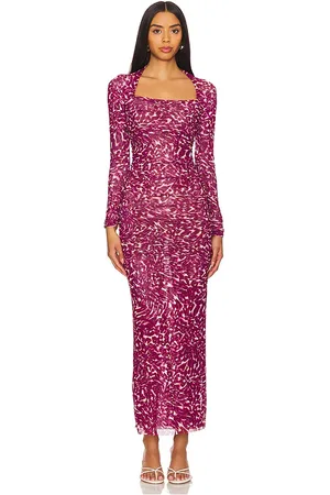 MISA Vestido ronda en color rosado talla S en - Pink. Talla S (también en XS).