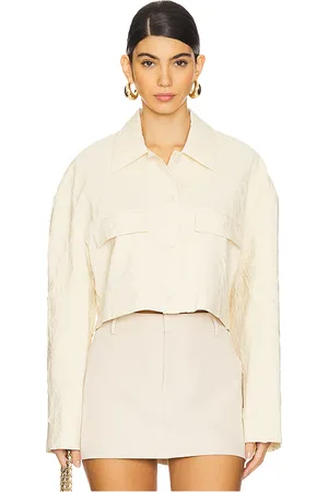 Nanushka Coreen top en color beige talla M en - Beige. Talla M (también en XS).