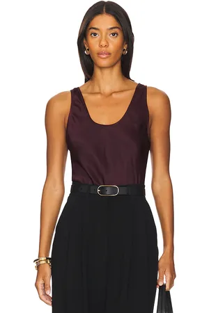 ANINE BING Lea top en color burgundy talla L en - Burgundy. Talla L (también en S, XS).