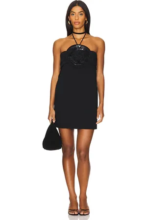 ALEXIS Vestido liss en color talla L en - Black. Talla L (también en M, S).
