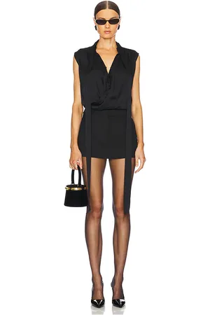 Kiki de Montparnasse Body crossover sleeveless en color talla M en - Black. Talla M (también en S, XS).