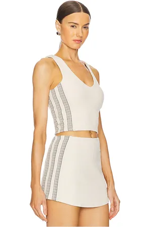 DEVON WINDSOR Finley top en color ivory talla M en - Ivory. Talla M (también en S, XS).