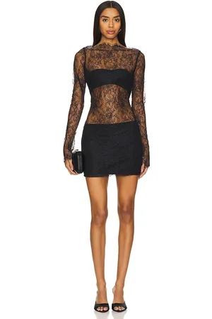 Lovers And Friends Vestido allegre mini en color talla L en - Black. Talla L (también en M, S, XS, XXS).