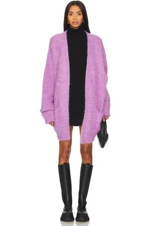 LaMarque Cárdigan balera en color morado talla L en - Purple. Talla L (también en M, XL).