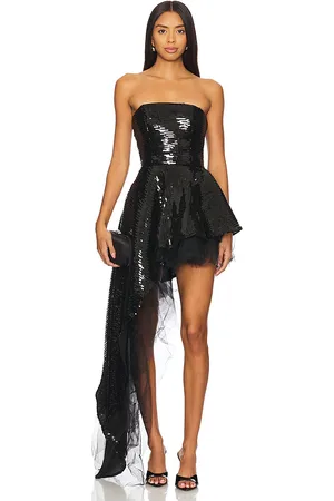 Bronx and Banco Vestido largo tulum sequin en color talla L en - Black. Talla L (también en M, S, XL).