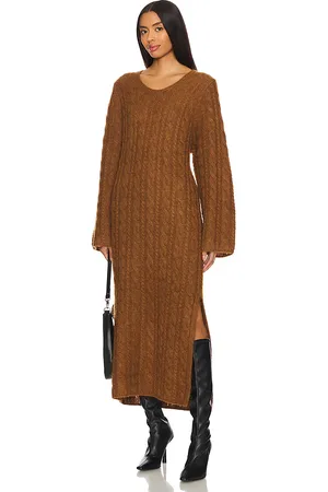 By Malene Birger Vestido lovella en color bronce talla L en - Tan. Talla L (también en M, S, XS).
