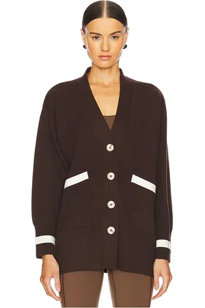 Varley Cárdigan largo y relajado ravi en color marrón talla M en - Brown. Talla M (también en S, XS).