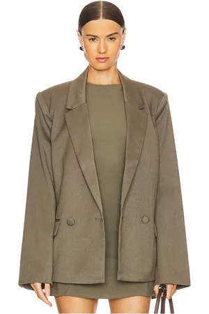 WeWoreWhat Boxy blazer en color verde oliva talla S en - Olive. Talla S (también en XS).