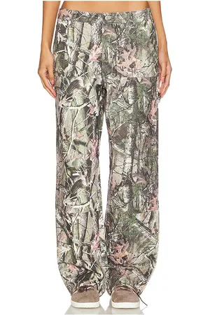 DANIELLE GUIZIO Pantalones cargo de tiro bajo en color militar talla M en - Army. Talla M (también en XL).