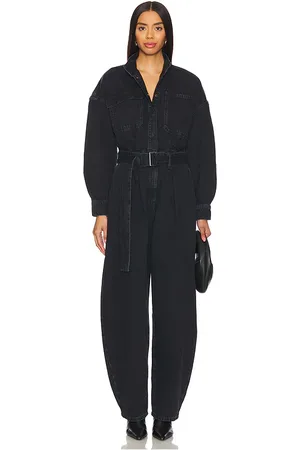 Frame The cocoon jumpsuit en color negro talla L en - Black. Talla L (también en M, S).