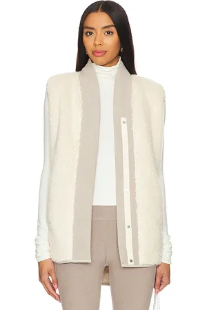 Varley Chaleco acolchado reversible covey en color crema talla L en - Cream. Talla L (también en M, XS).
