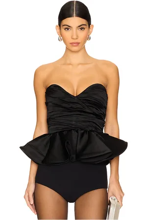 RONNY KOBO Tara top en color negro talla L en - Black. Talla L (también en M, S).