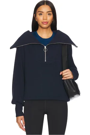 Varley Sudadera con cremallera vine en color azul marino talla L en - Navy. Talla L (también en M, S, XS).