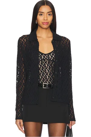 Vince Blusa abotonada en color talla L en - Black. Talla L (también en S, XS).