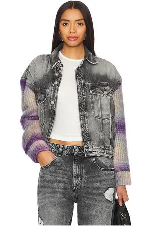 Icon Denim Chaqueta relajada lori en color talla L en - Black. Talla L (también en M, S, XL).
