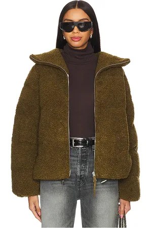 Varley Chaqueta acolchada sherpa wilkins en color verde oliva talla M en - Olive. Talla M (también en S, XS).