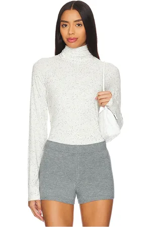 Varley Camiseta de manga larga con cuello vuelto roya en color blanco talla L en - White. Talla L (también en M, S, XS).