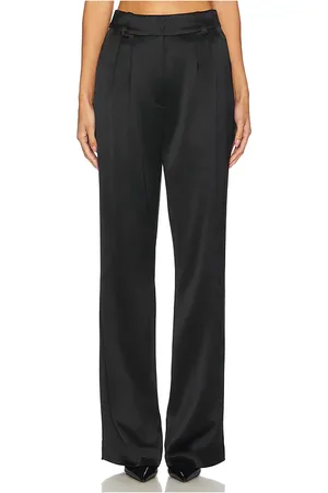 Favorite Daughter Pantalón favorite satin en color talla 2 en - Black. Talla 2 (también en 8).