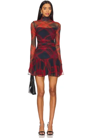Amanda Uprichard Vestido rumi en color rojo talla M en - Red. Talla M (también en S, XL, XS).