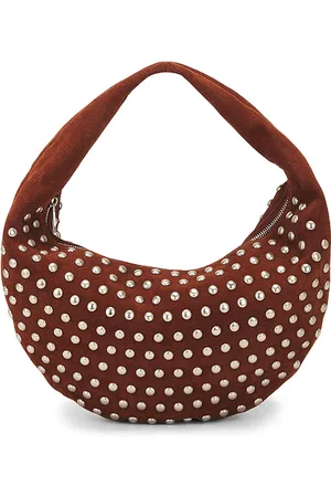 Understated Leather Bolso hobo studded en color talla all en - Tan. Talla all.