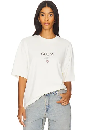 Guess Camiseta en color crema talla L en - Cream. Talla L (también en M, XL/1X).