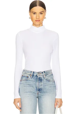 Bobi Turtleneck top en color talla L en - White. Talla L (también en M, S, XL, XS).