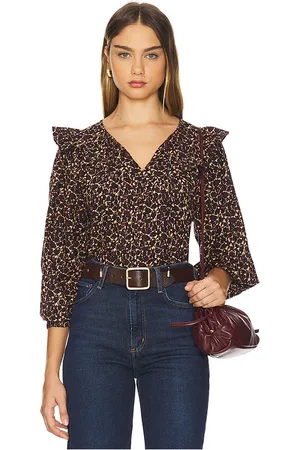 Cleobella Blusa marcy en color marrón talla L en - Brown. Talla L (también en S, XL, XS).