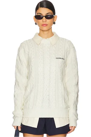 Guess Jersey en color ivory talla M en - Ivory. Talla M (también en S, XL/1X).