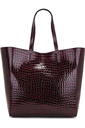 ANINE BING Bolso tote elly en color burgundy talla all en - Burgundy. Talla all.
