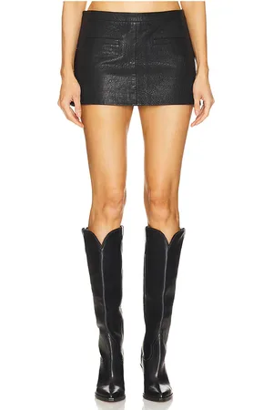Understated Leather Perfect micro mini skirt en color talla L en - Black. Talla L (también en M, S).