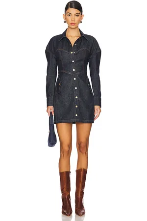 FLEUR DU MAL Vestido en color denim-dark talla 0 en - Denim-Dark. Talla 0 (también en 2, 4, 6).
