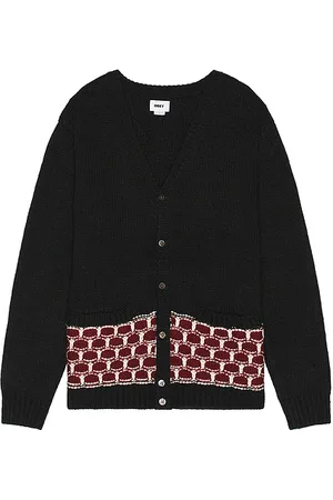 Obey Cárdigan en color talla L en - Black. Talla L (también en M, S, XL/1X).